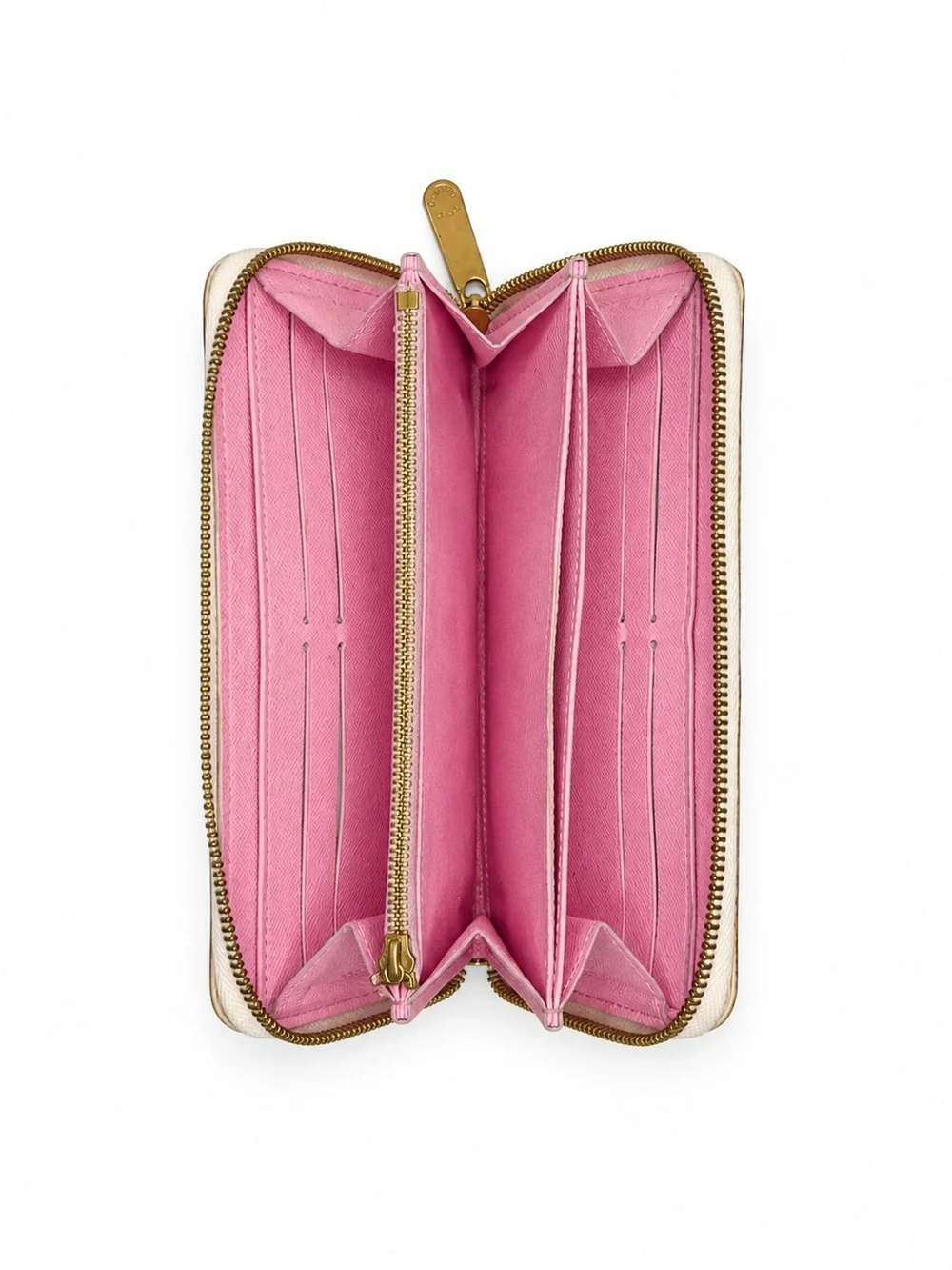 Louis Vuitton Multicolor Monogram Zip Wallet - Cream with Rainbow Accents